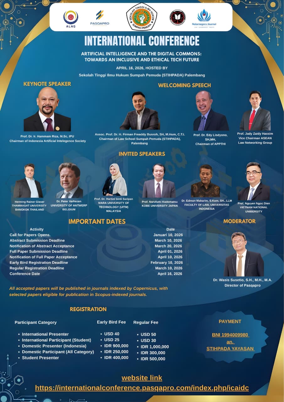 CALL FOR PAPERS – INTERNATIONAL CONFERENCE 2026Hosted by STIHPADA ...