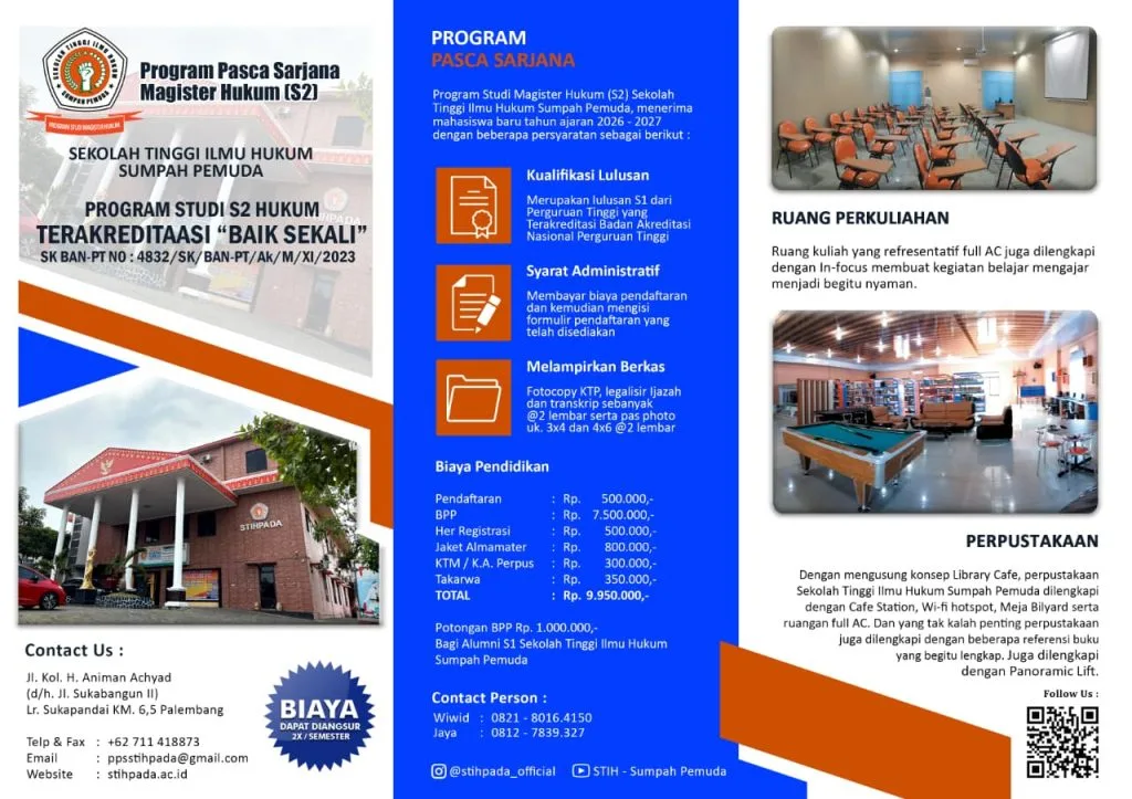 Informasi Program Pasca Sarjana Ilmu Hukum